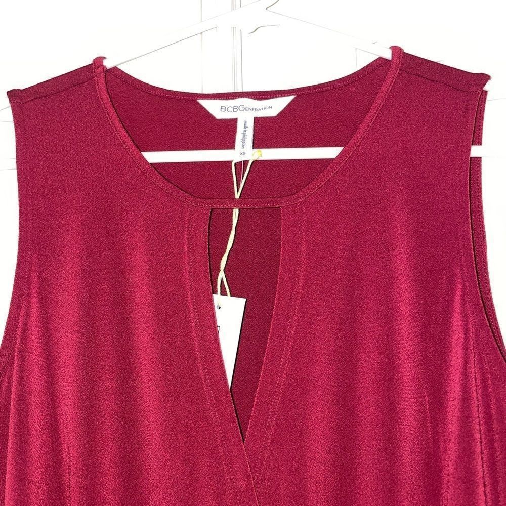 BCBGeneration Red Cropped Tank with tags